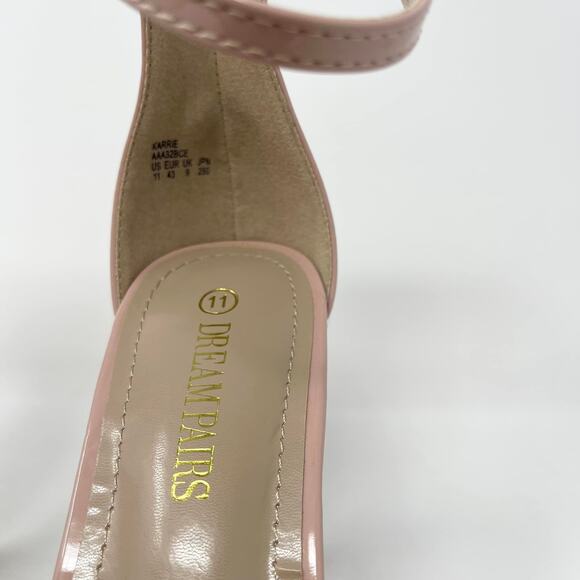 Dream Pairs Karrie Blush Pink Stiletto Heel Strappy Sandal - Picture 7 of 8